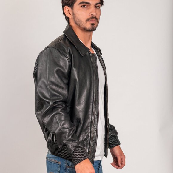 Castor - Mens Fashion Leather Jacket - Picture 2 of 6